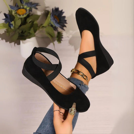 Bianca™ | Zapatos ortopédicos tipo balerina de tacón cómodo