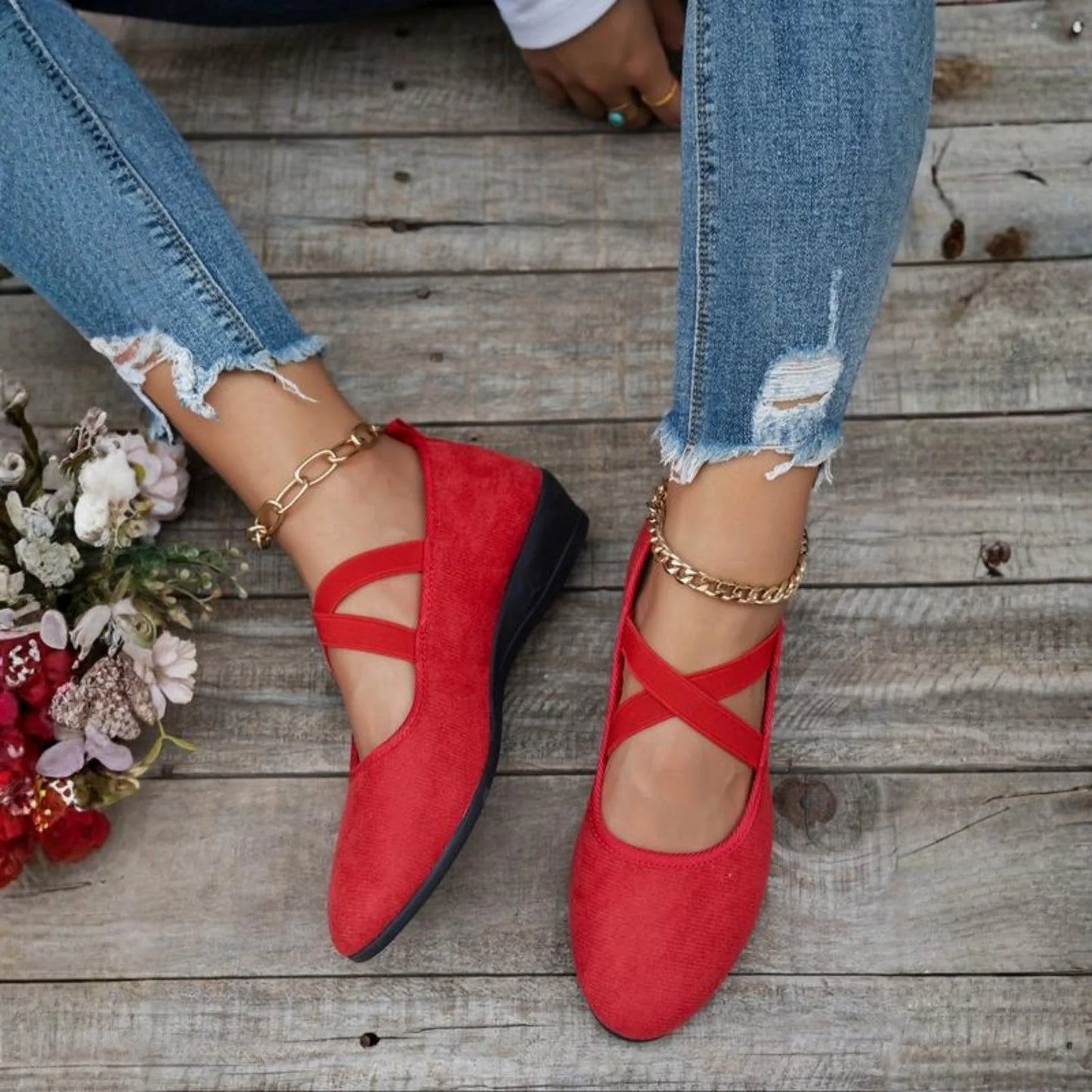 Madeline™ | Comfort Heel Orthopedic Ballet Flats
